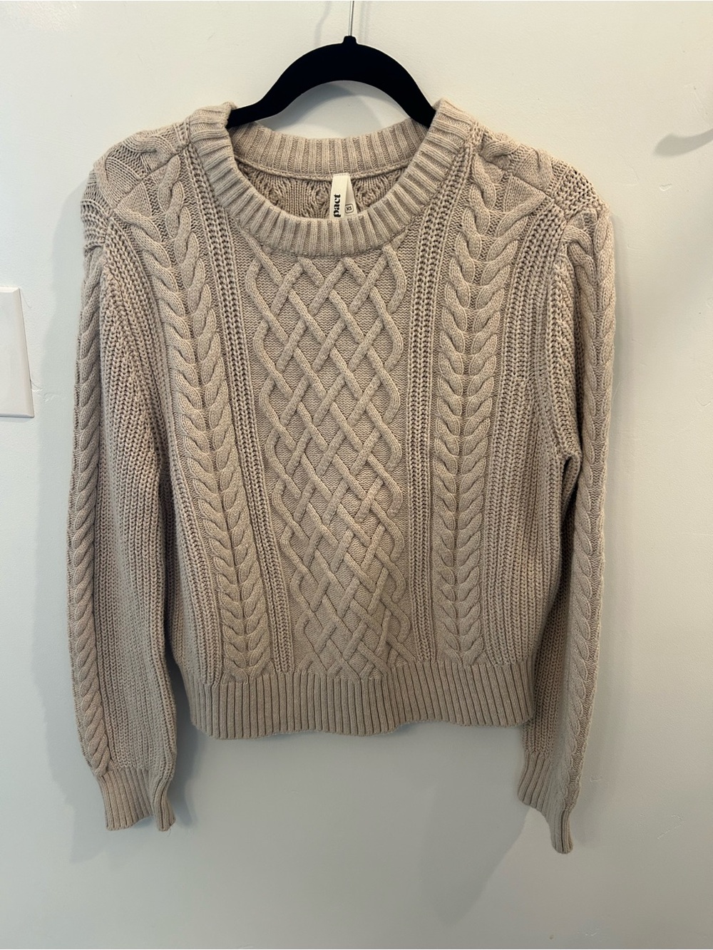 100% Cotton Pact Cream Sweater BRAND NEW